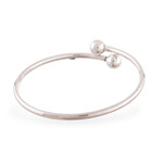 Sterling silver wrap bracelet, 'Irresistible' - Peruvian Sterling Silver Modern Wrap Bracelet