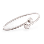 Sterling silver wrap bracelet, 'Irresistible' - Peruvian Sterling Silver Modern Wrap Bracelet