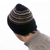 Men's 100% alpaca hat, 'Night Expedition' - Men's Hat 100% Alpaca Crocheted by Hand Black and Brown (image 2c) thumbail