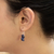 Sodalite beaded earrings, 'Nature's Harmony' - Handmade Sodalite Beaded Dangle Earrings (image 2c) thumbail