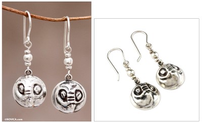 Sterling Silver Owl Earrings From Peru Jewelry Andean Owls Novica Sterling Silver Dangle Earrings Andean Owls Owl From Peru