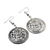 Sodalite dangle earrings, 'Inca Waka' - Artisan Crafted Sterling Silver and Sodalite Earrings thumbail