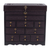 Cedar and leather jewelry box, 'Colonial Damsel' - Cedar and Tooled Leather Jewery Box with 9 Drawers