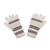 Handschuhe aus Alpaka-Mischung - Handgestrickte Handschuhe aus weißer Alpakamischung