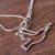 Sterling silver pendant necklace, 'Quechua Dove' - Sterling Silver Peace Theme Necklace (image 2c) thumbail