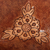 Leather catchall, 'Brown Sunflower Charm' - Artisan Crafted Brown Leather Sunflower Catchall from Peru (image 2c) thumbail