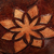 Leather catchall, 'Caramel Star Tattoo' - Fair Trade Floral Tooled Leather Catchall from Peru (image 2c) thumbail