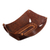 Leather catchall, 'Brown Lasso Labyrinth' - Leather Catch All Handcrafted in Peru of Tooled Leather (image 2a) thumbail