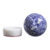 Sodalite sphere, 'Planet Earth' - Sodalite Sphere on White Onyx Stand Natural Gemstones (image 2b) thumbail
