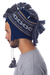 100% alpaca chullo hat, 'Puquio Adventure' - Blue Peruvian Chullo Cap with Earflaps and Fringe (image 2c) thumbail