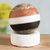 Multi-gemstone sphere, 'Peaceful Harmony' - Natural Gemstones Sphere Sculpture with Onyx Stand (image 2) thumbail