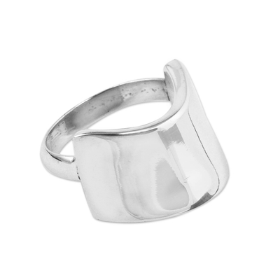 Sterling silver cocktail ring, 'Inca Pectoral' - Artisan Jewellery Sterling Silver Ring