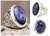 Sodalite cocktail ring, 'Lima Soul' - Sodalite Ring Sterling Silver Artisan Jewelry (image 2) thumbail