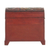 Wood and leather jewelry box, 'Golden Bird' - Colonial Hand Tooled Leather 5 Drawer Jewelry Box (image 2g) thumbail