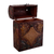 Mohena and leather wine case, 'Colonial Vineyard' - Handcrafted Tooled Leather Wine Case (image 2f) thumbail