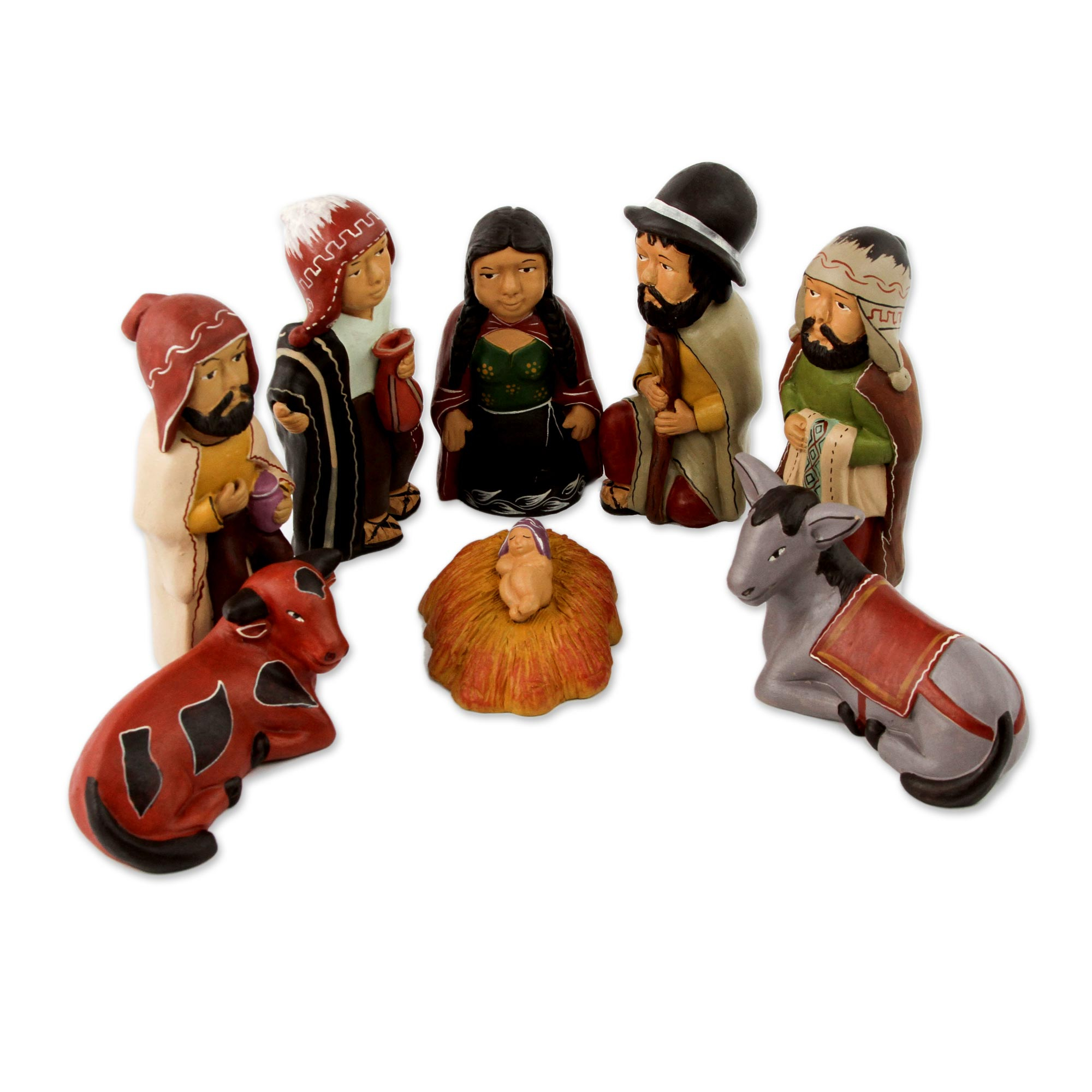 UNICEF Market | Ceramic Handcrafted Peruvian Christmas Nativity Scene ...