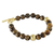 Gold vermeil tiger's eye beaded bracelet, 'Golden Earth' - Handmade Gold Vermeil Tiger's Eye Bracelet thumbail