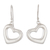 Sterling silver heart earrings, 'Love's Anchor' - Fair Trade Jewelry Sterling Silver Earrings thumbail
