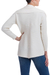 Alpaca blend cardigan, 'Delicate Cream' - Knit Ivory Alpaca Blend Open Front Cardigan Sweater (image 2d) thumbail