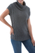 Alpaca blend sweater, 'Cuzco Coquette' - Grey Alpaca Blend Turtleneck Sweater