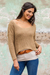 Alpaca blend sweater, 'Nazca Dunes' - Beige Alpaca Blend Sweater thumbail