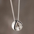 Sterling silver pendant necklace, 'Natura' - Original Sterling Silver Necklace thumbail