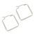 Sterling silver hoop earrings, 'Goddess of Fertility' - Modern Handmade Silver Hoop Earrings (image 2a) thumbail
