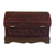 Mohena wood and leather jewelry box, 'Dark Inca Sea' - Dark Brown Leather Jewelry Chest from Peru (image 2e) thumbail