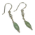 Aventurine dangle earrings, 'Hope for Tomorrow' - Andes Silver and Aventurine Earrings (image 2b) thumbail