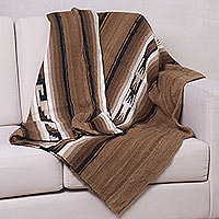 100% alpaca wool blanket, 'Huanca' (twin)