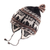 Chullo-Mütze aus Alpaka-Mischung - Schwarz-weißer Chullo-Hut aus Alpaka-Mischung