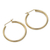 Gold vermeil hoop earrings, 'Minimalist Magic' - Classic Gold Vermeil Hoop Earrings (image 2b) thumbail
