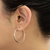 Gold vermeil hoop earrings, 'Minimalist Magic' - Classic Gold Vermeil Hoop Earrings