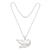 Sterling silver pendant necklace, 'Graceful Swan' - Silver Silhouette Pendant Necklace from Peru