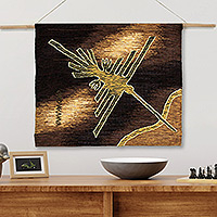 Featured review for 100% alpaca tapestry, Flight