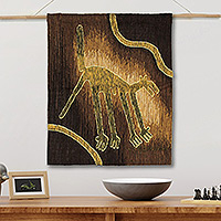 100% alpaca tapestry, 'Llama' - Hand Loomed Nazca Llama 100% Alpaca Tapestry