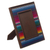 Glass photo frame, 'Puno Rainbow' (4x6) - Handcrafted Peruvian Weave and Glass Photo Frame (4x6) (image 2b) thumbail