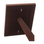 Glass photo frame, 'Puno Rainbow' (4x6) - Handcrafted Peruvian Weave and Glass Photo Frame (4x6)