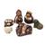 Keramik-Krippe, (7er-Set) - Handbemalte traditionelle Krippenszene aus Peru, 7er-Set