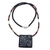 Ceramic pendant necklace, 'Night Sky' - Peruvian Ceramic Pendant Necklace with Silver Beads (image 2f) thumbail