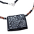 Ceramic pendant necklace, 'Night Sky' - Peruvian Ceramic Pendant Necklace with Silver Beads (image 2g) thumbail