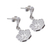 Sterling silver dangle earrings, 'Filigree Flowers' - Handmade Andean Floral Sterling Silver Filigree Earrings (image 2b) thumbail