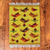 Wool rug, 'Birds on the Wing' (2x3) - Peruvian Handwoven Yellow Wool Rug with Birds (image 2) thumbail