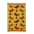 Wool rug, 'Birds on the Wing' (2x3) - Peruvian Handwoven Yellow Wool Rug with Birds thumbail