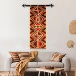 Wool tapestry, 'Warm Symmetry' - Geometric Handwoven Inca Wool Tapestry