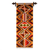 Wollteppich, „Warme Symmetrie“ – Geometrischer handgewebter Wandteppich aus Inkawolle