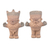 Ceramic figurines, 'Cuchimilco Couple' (Pair) - Two Handmade Museum Replica Chancay Figurines from Peru