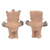 Ceramic figurines, 'Cuchimilco Couple' (Pair) - Two Handmade Museum Replica Chancay Figurines from Peru (image 2b) thumbail