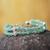 Aventurine beaded bracelet, 'Luck by Chance' - Artisan Crafted Aventurine Beaded Bracelet With Silver (image 2) thumbail