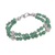 Aventurine beaded bracelet, 'Luck by Chance' - Artisan Crafted Aventurine Beaded Bracelet With Silver (image 2a) thumbail